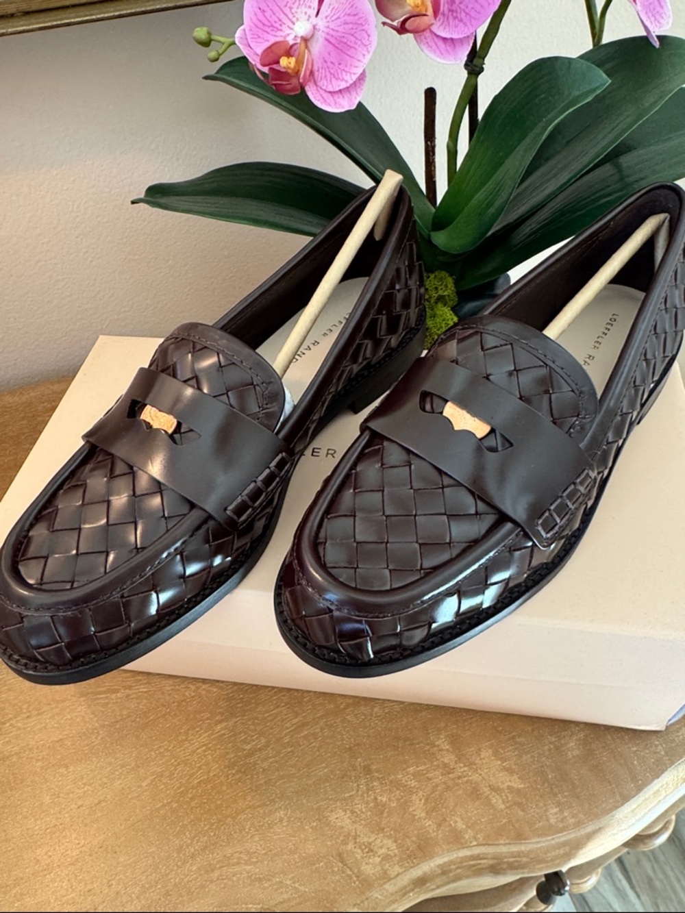 NIB Loeffler Randall Woven Loafers - Picture 2 of 6